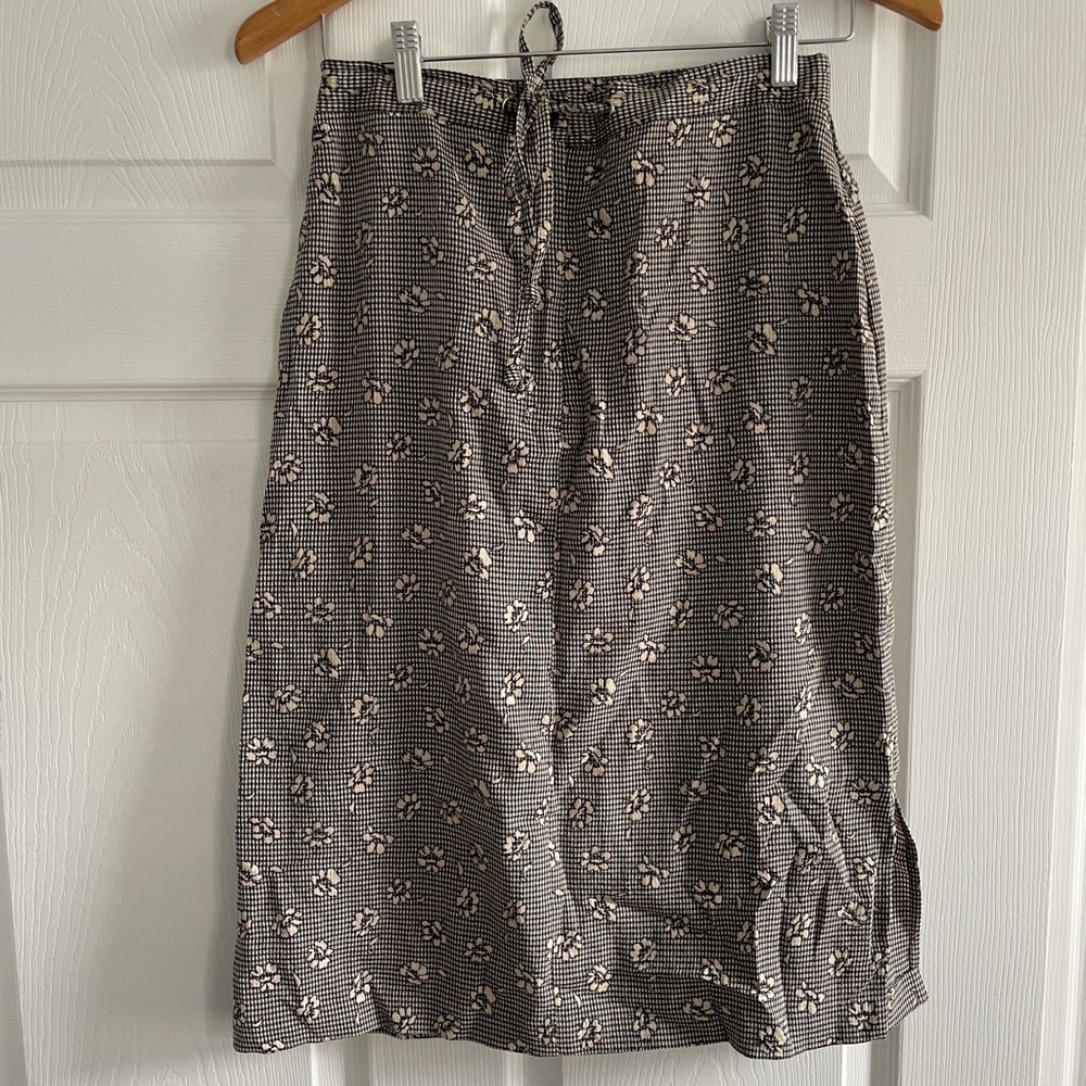 Ditsy Floral Gingham Skirt